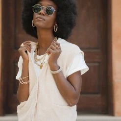 GINGER G Button Up Sweater Vest - FINAL SALE Fresh Markdowns