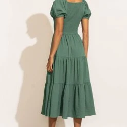 SINA Gemma Midi Dress In Jade