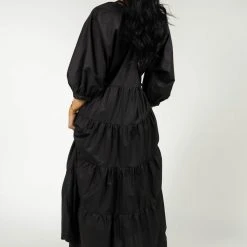 AARON & AMBER New Arrivals Carmel Maxi Dress In Black