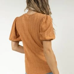 WELLMADE INC Jude Top In Terracotta 8 WELLMADE INC Jude Top In Terracotta
