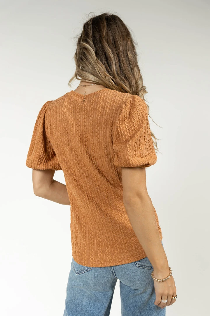 WELLMADE INC Jude Top In Terracotta 5 WELLMADE INC Jude Top In Terracotta
