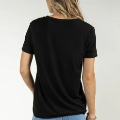 LIME N CHILI Essentials V Neck Tee In Black 8 LIME N CHILI Essentials V Neck Tee In Black