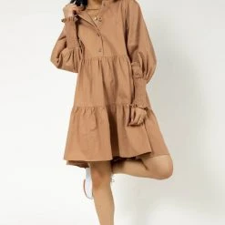 AARON & AMBER Jessie Mini Dress In Rust New Arrivals