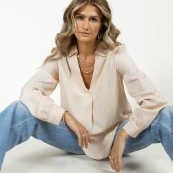 FUN 2 FUN New Arrivals Kyrie Blouse In Ivory