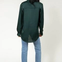 FUN 2 FUN Keagan Button Up In Emerald New Arrivals