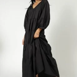 AARON & AMBER New Arrivals Carmel Maxi Dress In Black