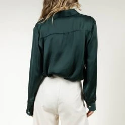 FUN 2 FUN Keagan Button Up In Emerald New Arrivals