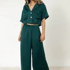 LUSH CLOTHING New Arrivals Haisley Pants In Emerald