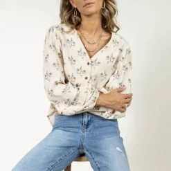 FUN 2 FUN Blaine Button Up Top New Arrivals