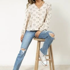 FUN 2 FUN Blaine Button Up Top New Arrivals