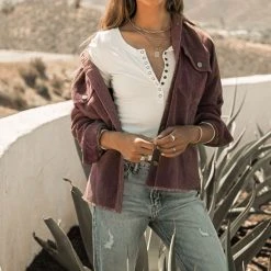 WORUI Ivanna Henley Top In White