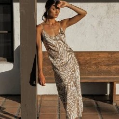 DRESS FORUM Tiger Print Slip Dress - FINAL SALE Dresses