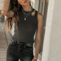 SINA Tops Addison Tank Top In Black 20 SINA Tops Addison Tank Top In Black