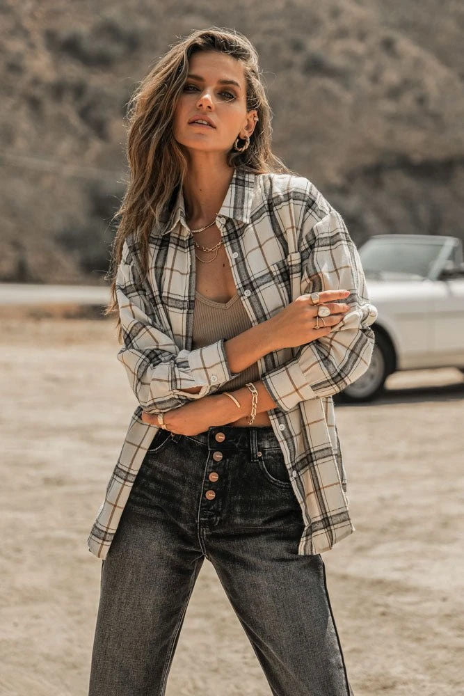 QIZHEN Sequoia Plaid Top Tops 3 QIZHEN Sequoia Plaid Top Tops