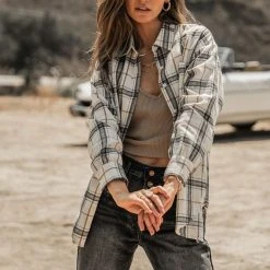 QIZHEN Sequoia Plaid Top Tops 10 QIZHEN Sequoia Plaid Top Tops