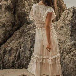 WORUI Preorders PREORDER - Willa Ruffle Dress In Sage