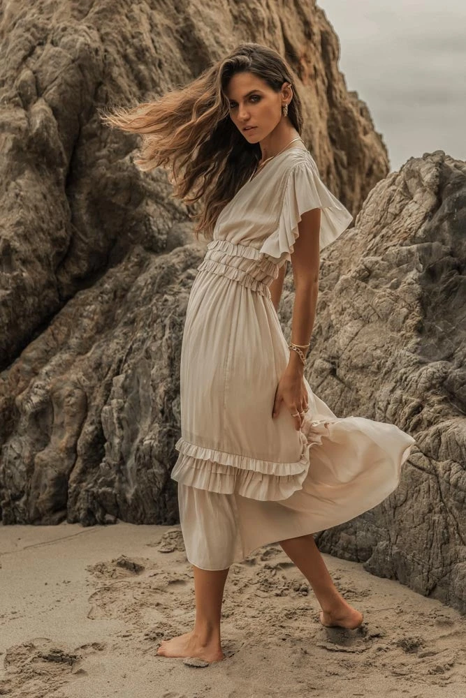 WORUI Willa Ruffle Dress In Light Blue Top Sellers 19 WORUI Willa Ruffle Dress In Light Blue Top Sellers