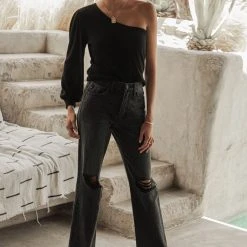 GINGER G Izzie Single Shoulder Top - FINAL SALE 15 GINGER G Izzie Single Shoulder Top - FINAL SALE