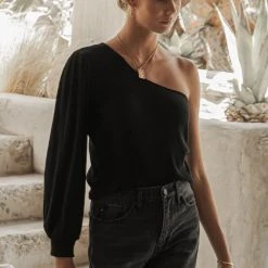 GINGER G Izzie Single Shoulder Top - FINAL SALE