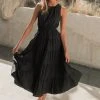 &MERCI Carlotta Tiered Maxi Dress In Black - FINAL SALE
