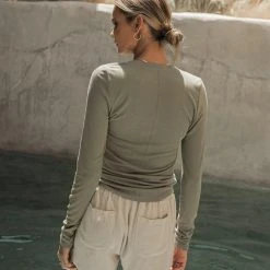 WORUI Ivanna Henley Top In Lavender 20 WORUI Ivanna Henley Top In Lavender