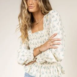 SINA Ariana Smocked Blouse New Arrivals