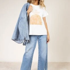 WORUI New Arrivals Geometry Graphic Tee