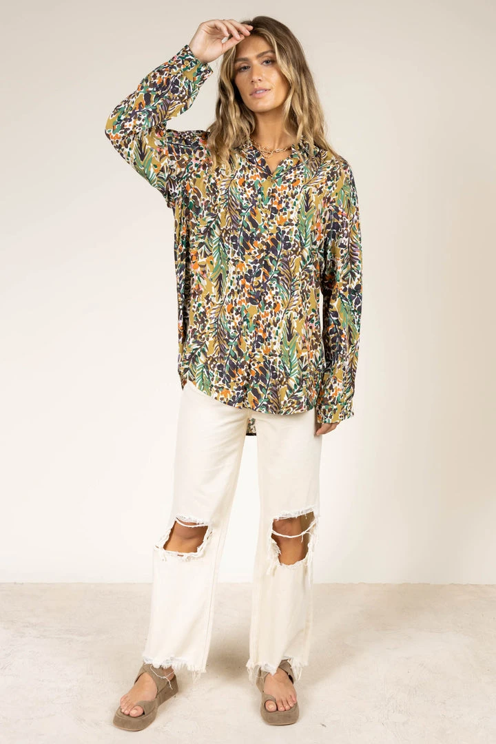 LIME N CHILI Long Sleeve Kayte Button Down Top 5 LIME N CHILI Long Sleeve Kayte Button Down Top