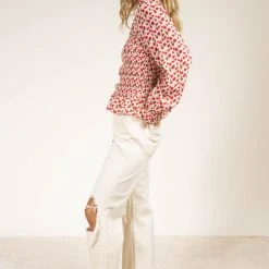 SINA New Arrivals Emery Smocked Blouse