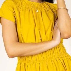 SINA Averie Tiered Dress In Chartreuse New Arrivals 8 SINA Averie Tiered Dress In Chartreuse New Arrivals