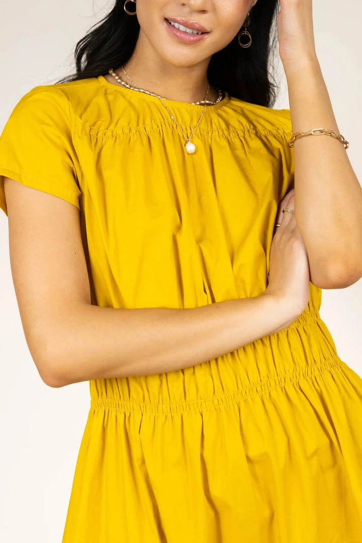 SINA Averie Tiered Dress In Chartreuse New Arrivals 5 SINA Averie Tiered Dress In Chartreuse New Arrivals