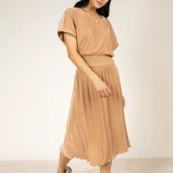 SINA New Arrivals Adaline Midi Dress In Blush