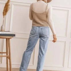 GINGER G Fresh Markdowns Ribbed Long Sleeve Mock Neck - FINAL SALE