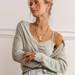 GINGER G Tops Hollis Set In Sage