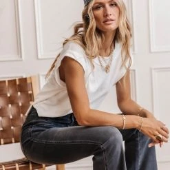 FINAL TOUCH COLLECTION Walker Tee In White