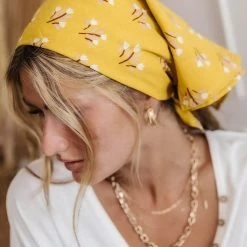 HEMLOCK GOODS Sadie Bandana Scarf Bohme In Bloom