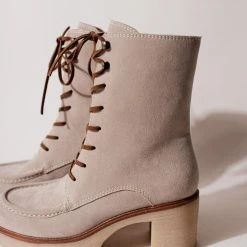 FREE SOUL/MIRACLE MILE Maeve Combat Boots In Taupe