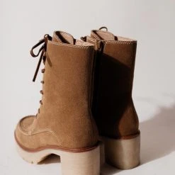 FREE SOUL/MIRACLE MILE Maeve Combat Boots In Taupe