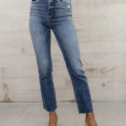 PLASTIC New Arrivals Flying Monkey Stretchy Straight Leg Denim