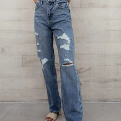 KanCan Sunny Relaxed Straight Jeans - FINAL SALE Denim