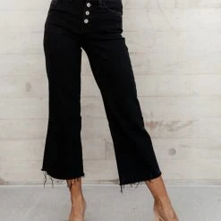 PLASTIC Flying Monkey Delia Wide Leg Denim In Black