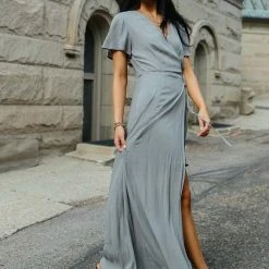 ROKOKO Cecelia Wrap Dress In Lavender - FINAL SALE