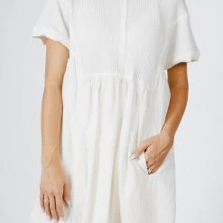 SINA Carol Mini Dress In Ivory