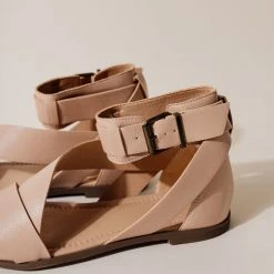 FREE SOUL/MIRACLE MILE Fresh Markdowns Peyton Ankle Strap Sandal In Blush - FINAL SALE