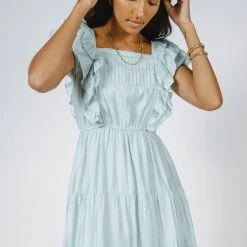 WORUI New Arrivals Laney Midi Dress In Mint