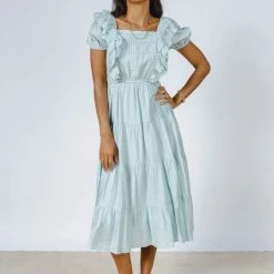 WORUI New Arrivals Laney Midi Dress In Mint