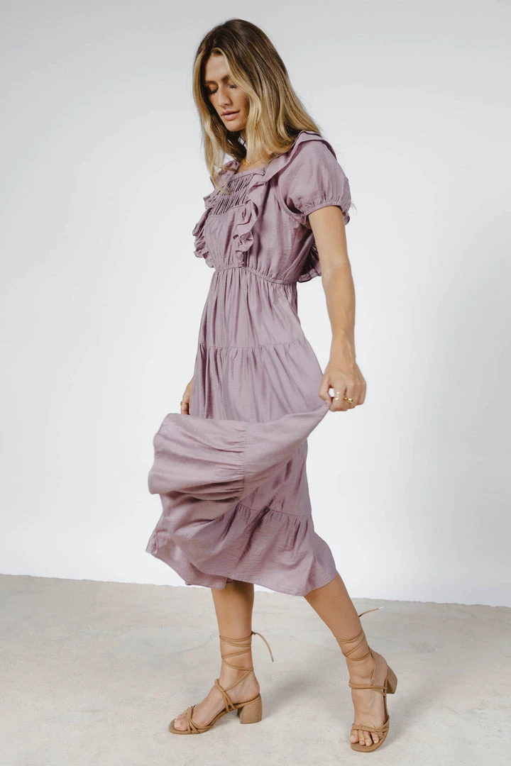 WORUI Laney Midi Dress In Lavender 7 WORUI Laney Midi Dress In Lavender