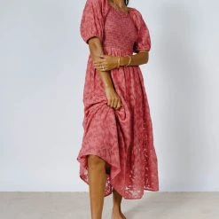 WELLMADE INC New Arrivals Santana Dress In Fuchsia