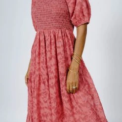 WELLMADE INC New Arrivals Santana Dress In Fuchsia