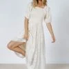 WELLMADE INC New Arrivals Santana Dress In Cream 2 WELLMADE INC New Arrivals Santana Dress In Cream